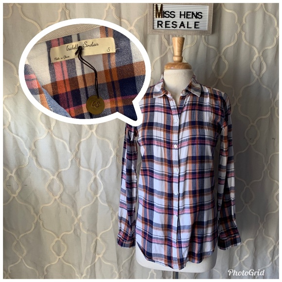 Anthropologie Tops - FINAL $ ANTHRO ISABELLA SINCLAIR MADRAS BUTTON UP